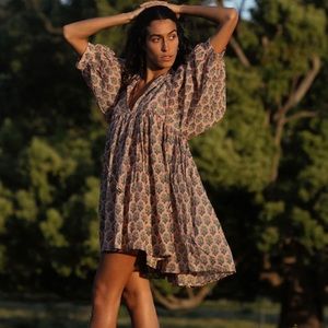 NWT Daughters of India Kyra Mini Dress ~ Himalayan Salt
